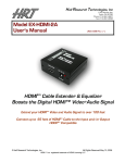 Model EX-HDMI-2A User`s Manual
