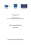 EHD Communications Platform User`s Manual
