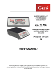 User manual to the GH11NA controller