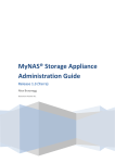 MyNAS® Storage Appliance Administration Guide