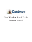 Fifth Wheel & Travel Trailer Owner`s Manual