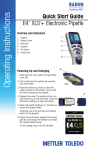 E4 XLS+ Electronic Pipette Quick Start Guide