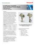 ST 3000 Smart Transmitter Series 100 Gauge Pressure Models