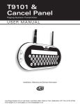 T9101 & Cancel Panel