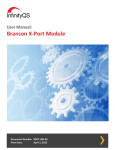 Branson X-Port Module User`s Guide