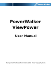 PowerWalker ViewPower User Manual