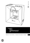 Tpresso® tea machine - Original instruction manual