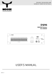 USER`S MANUAL - moosesound.com