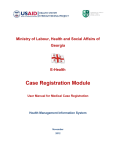 Case Registration Module for Operators