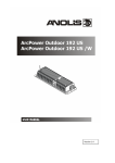 User manual Arc Power 192 Outdoor US