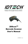 2DScanTM Barcode Scanner User`s Manual