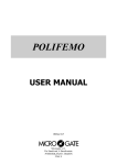 Polifemo Standard User`s Manual