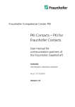 detailed user guide - PKI-Contacts - Fraunhofer