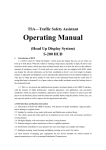 TSA—Traffic Safety Assistant Operating Manual - Sunsky