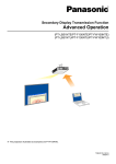 Secondary Display Transmission Function Advanced Operation