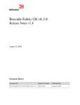 Brocade Fabric OS v6.3.0