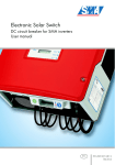 Electronic Solar Switch - DC circuit breaker for SMA inverters