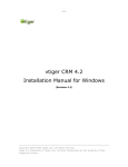 vtiger CRM 4.2 Installation Manual for Windows