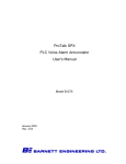 B1275 SPX Product Manual - Barnett Engineering Ltd