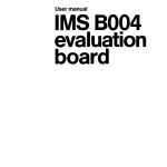 User manual: IMS B004 evaluation board