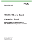 78K0/KF2 Demo Board Campaign Board