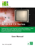 AFOLUX CX Series Flat Panel PC User Manual