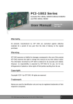 User Manual Oct. 2011 PCI