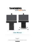 TANDBERG 3000 MXP Profile User Manual