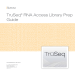 TruSeq RNA Access Library Prep Guide - Support