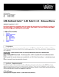 USB Protocol Suite ™ Release Notes