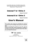 Ｉｎｔｅｒｎａｌ 7/6 in 1 Ｄｒｉｖｅ 3 Users Manual