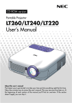 LT260/LT240/LT220 User`s Manual