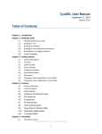 CyaSSL User Manual Table of Contents