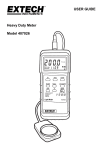 USER GUIDE Heavy Duty Meter Model 407026