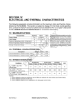 SECTION 12 ELECTRICAL AND THERMAL CHARACTERISTICS