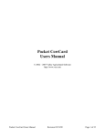 Pocket CowCard Users Manual