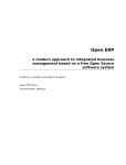 Open ERP: a modern approach to integrated business