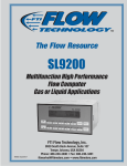 SL9200 Flow Computer Product Manual