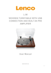 L-90 WOODEN TURNTABLE WITH USB