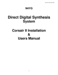 Corsair DDS 2011 Board Installation and User`s Manual