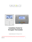 Installation Guide for Energate Thermostats