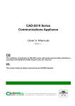 CAD-0210 User`s Manual