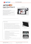 3D Digital Photo Frame P1 PreInformation