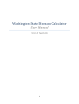 Washington State Biomass Calculator User Manual