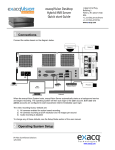 exacqVision Desktop Hybrid NVR Server Quick start Guide