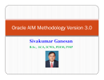Sivakumar Ganesan Oracle AIM Methodology
