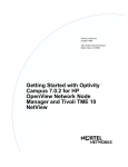 Getting Started with Optivity Campus 7.0 for HP OpenView Network