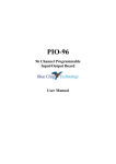 PIO 96 Data Acquisition Card User Manual