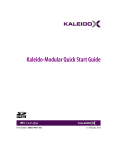 Kaleido-Modular Quick Start Guide