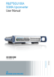 R&S SGU100A User Manual